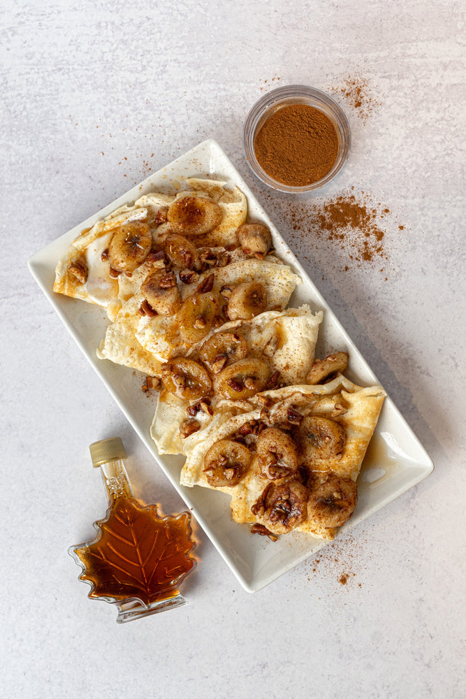 Maple Butter Banana Crepes